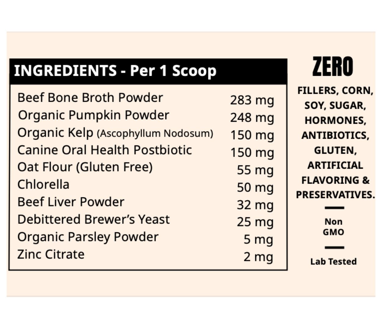 100% human-grade Dental Dogbiotic